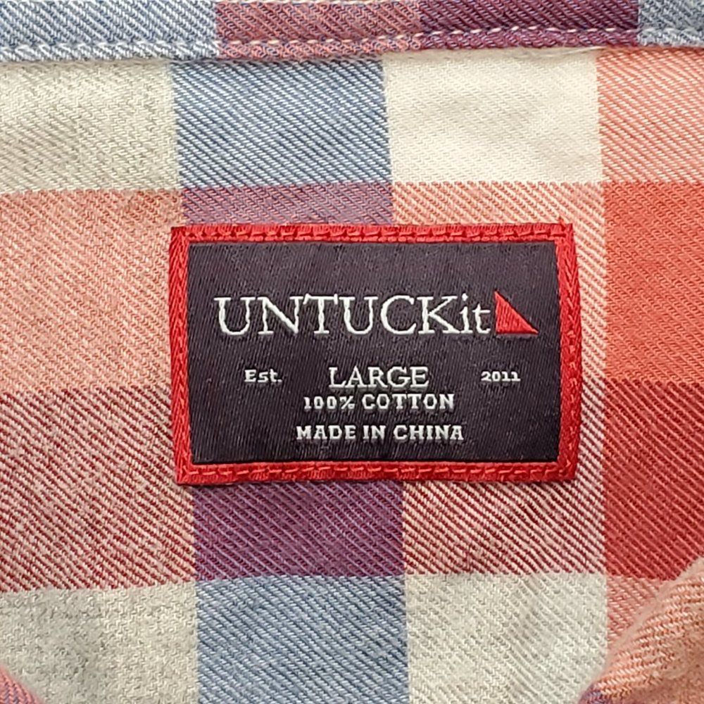 UNTUCKit Flannel Button Down L - Picture 4 of 6